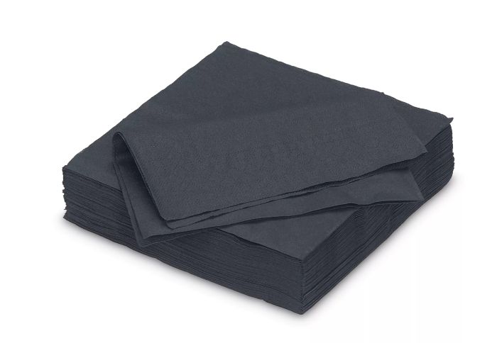 FIESTA Napkins Black 25x25cm 2-layer 50 pieces